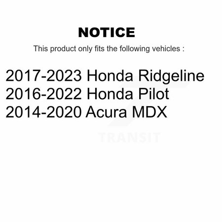 Positive Plus Front Semi-Metallic Disc Brake Pads For Honda Pilot Acura MDX Ridgeline PPF-D1723
